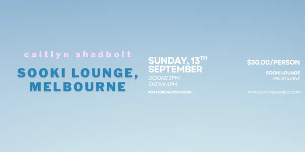 Caitlyn Shadbolt at Sooki Lounge