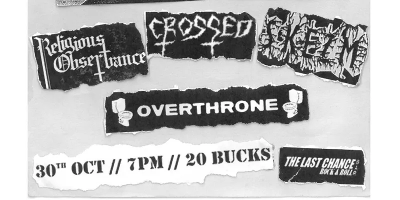 CROSSED + Religious Observance, Skezm, Overthrone
