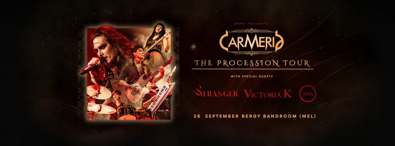 Carmeria - The Procession Tour // w/The Stranger + more @ Bergy Bandroom (18+)