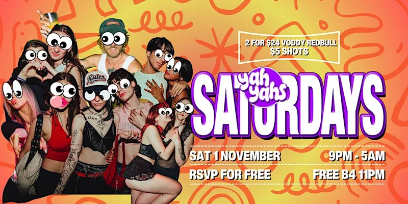 SATURDAY NIGHT PARTY AT YAH'S till 5AM NOV 1st