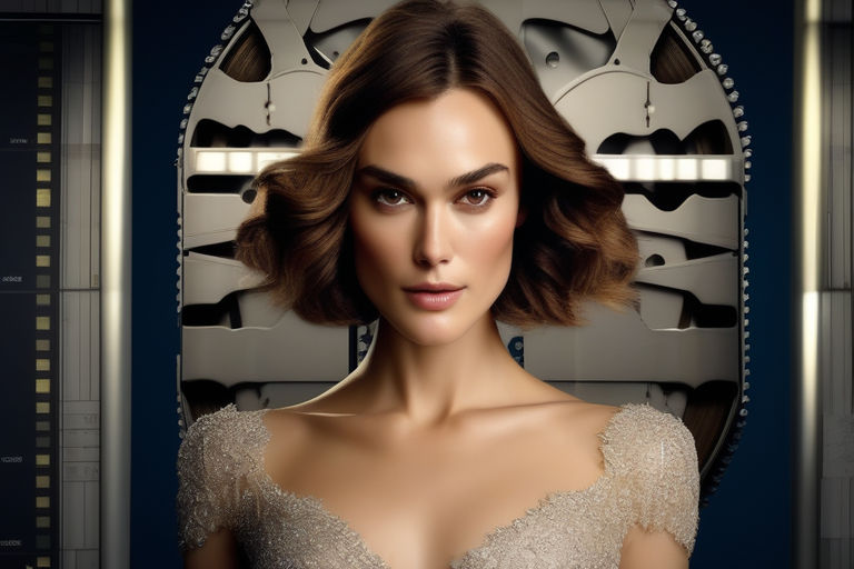 A film reel with Keira Knightley character by Ciprian Hriscu (CipBtRO