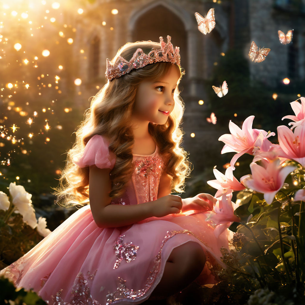 Princess Lily a princess wearing pink frock and pink band me... by Aqsa ...