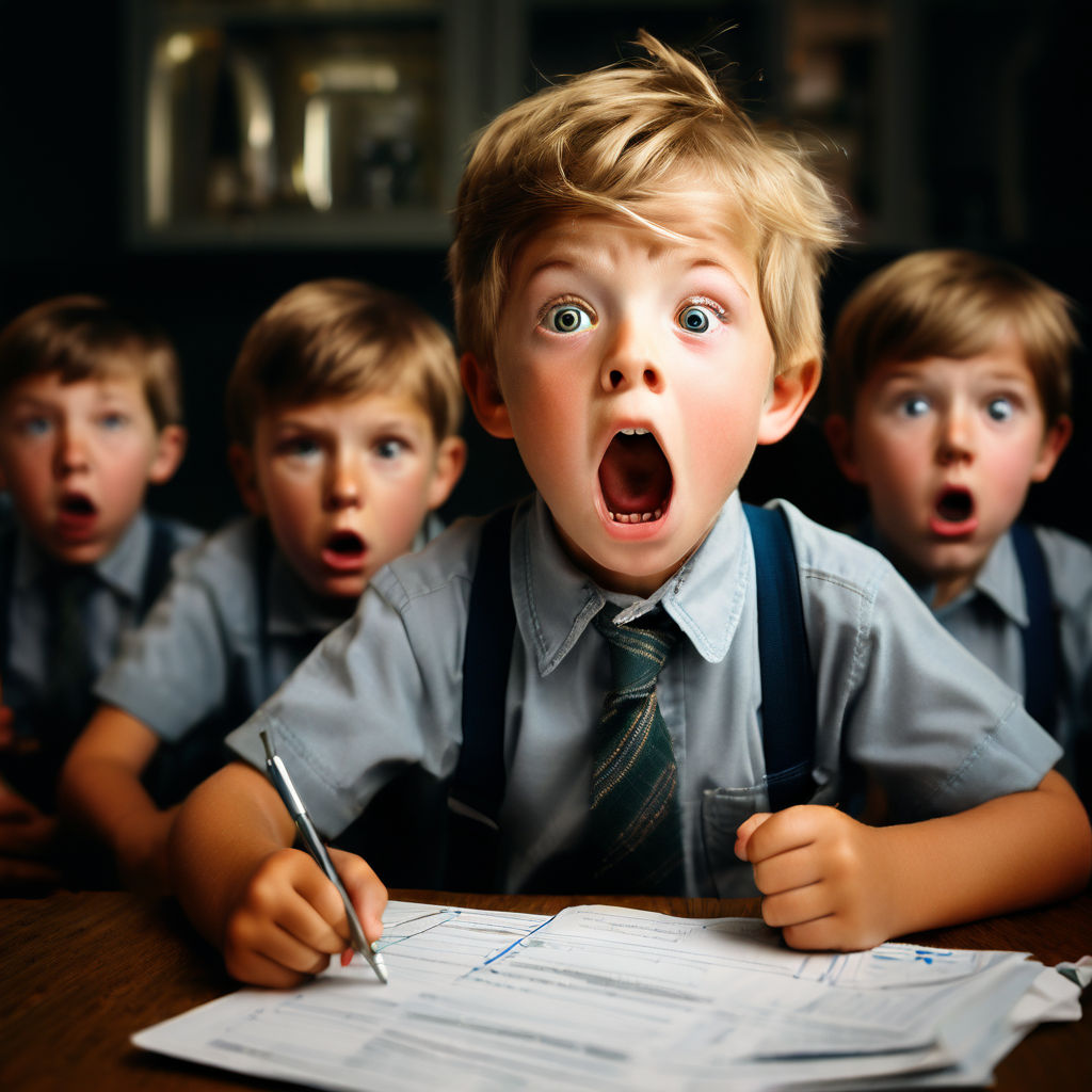 Eight aggressive kids who don't want to work by Яна Самсонова - Playground