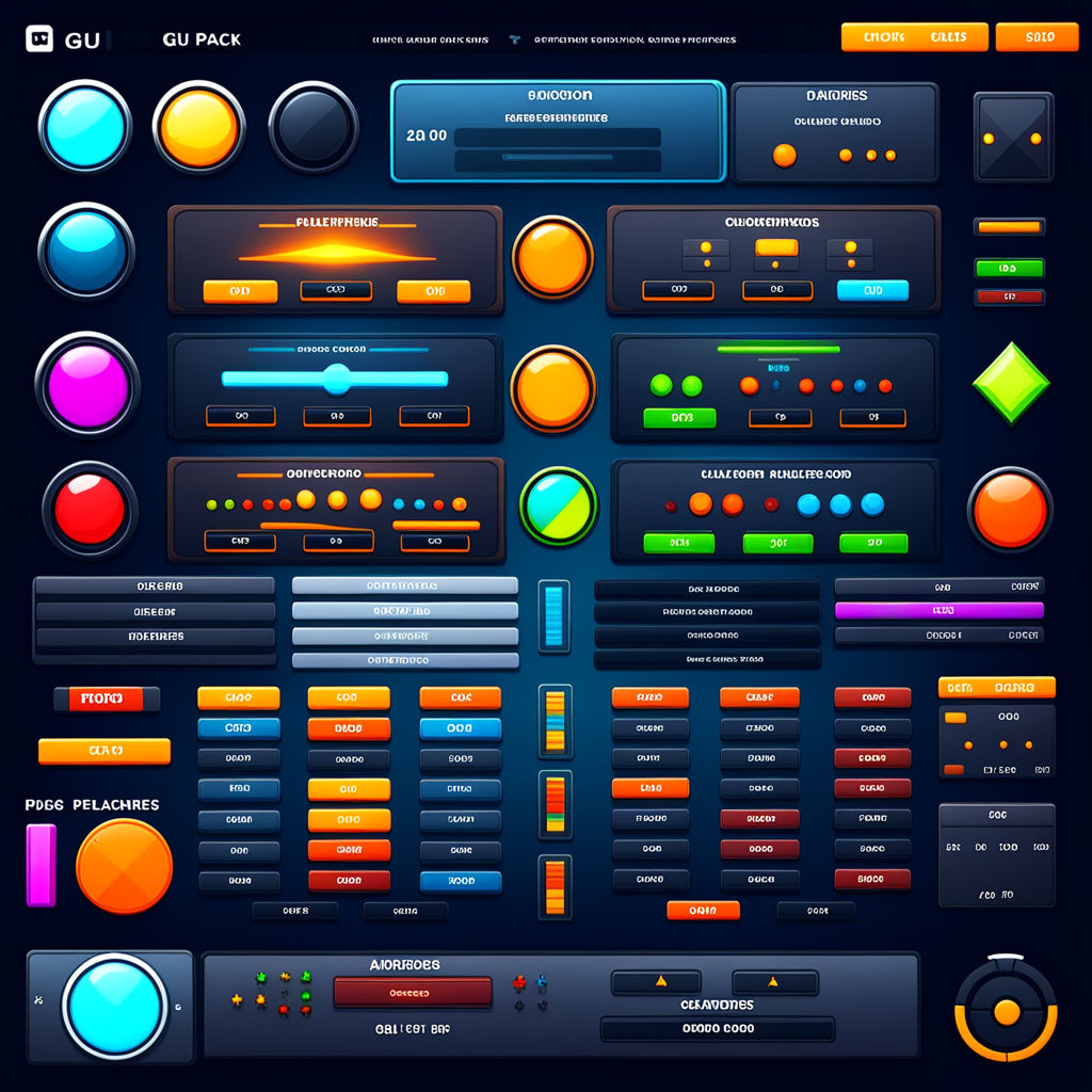 Graphical User Interface (GUI) pack for 2D games. Suitable ... by ...