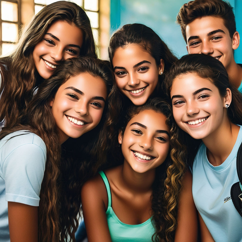 15-year-old Brazilian girl photographing 15-year-old friends... by ...
