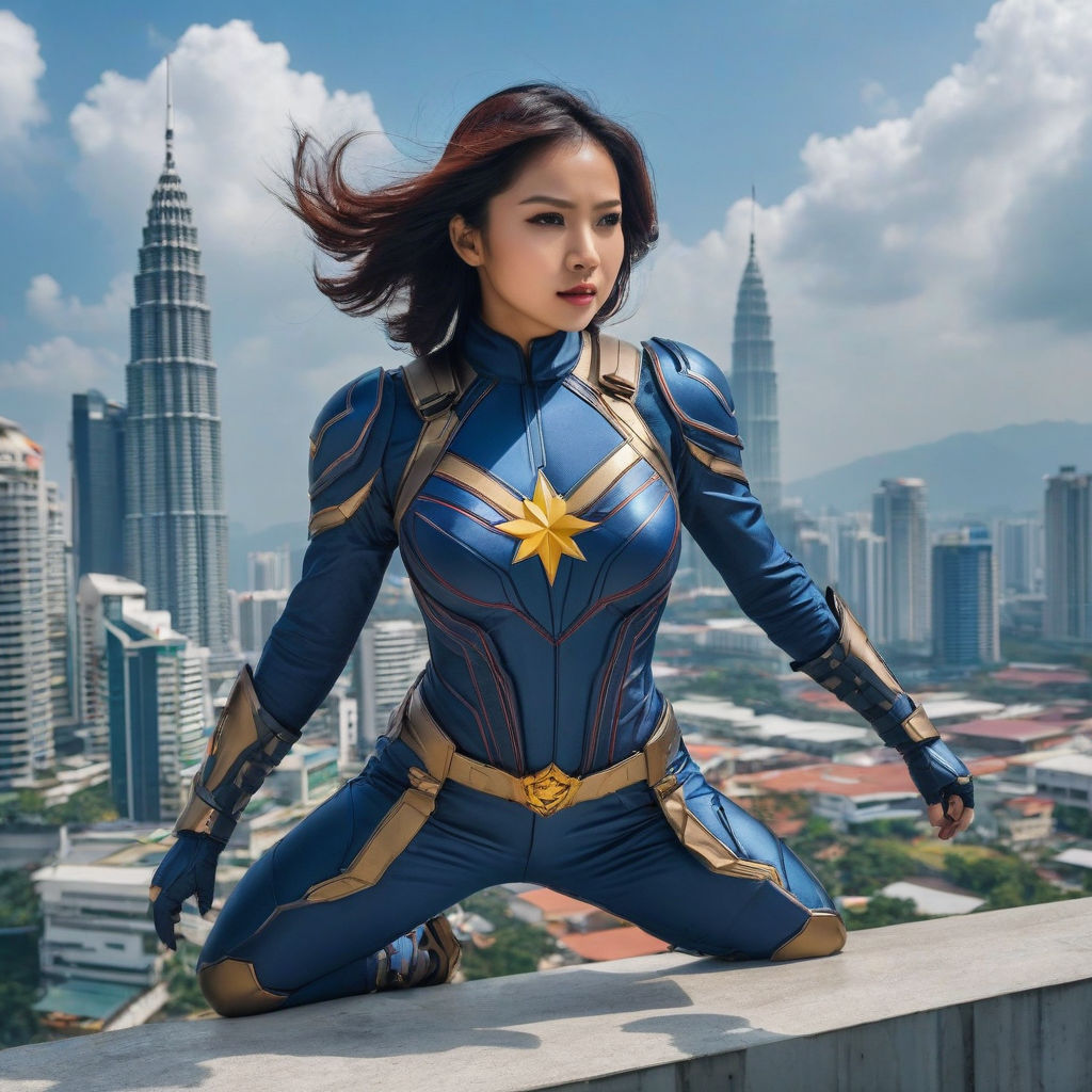 Malaysia Female Superhero Wearing Armour Suit With The Power By Wan Malaysia Female Superhero Wearing Armour Suit With The Power By Wan