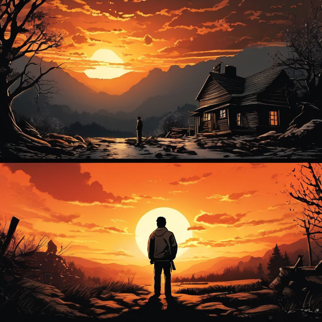 Draw a series of pictures depicting key moments from the sto... by ...