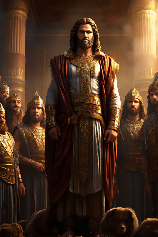 Create a realistic image of Daniel and his friends in front by Mari