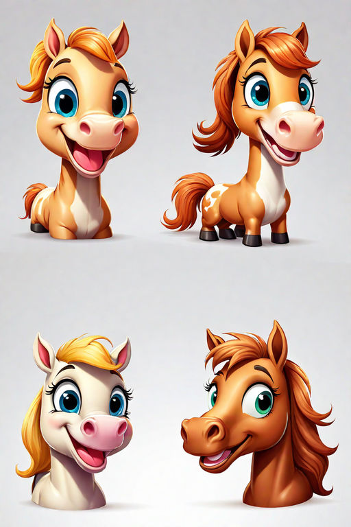 set-of-4-cartoon-horse-characters-by-mark-terrey-playground