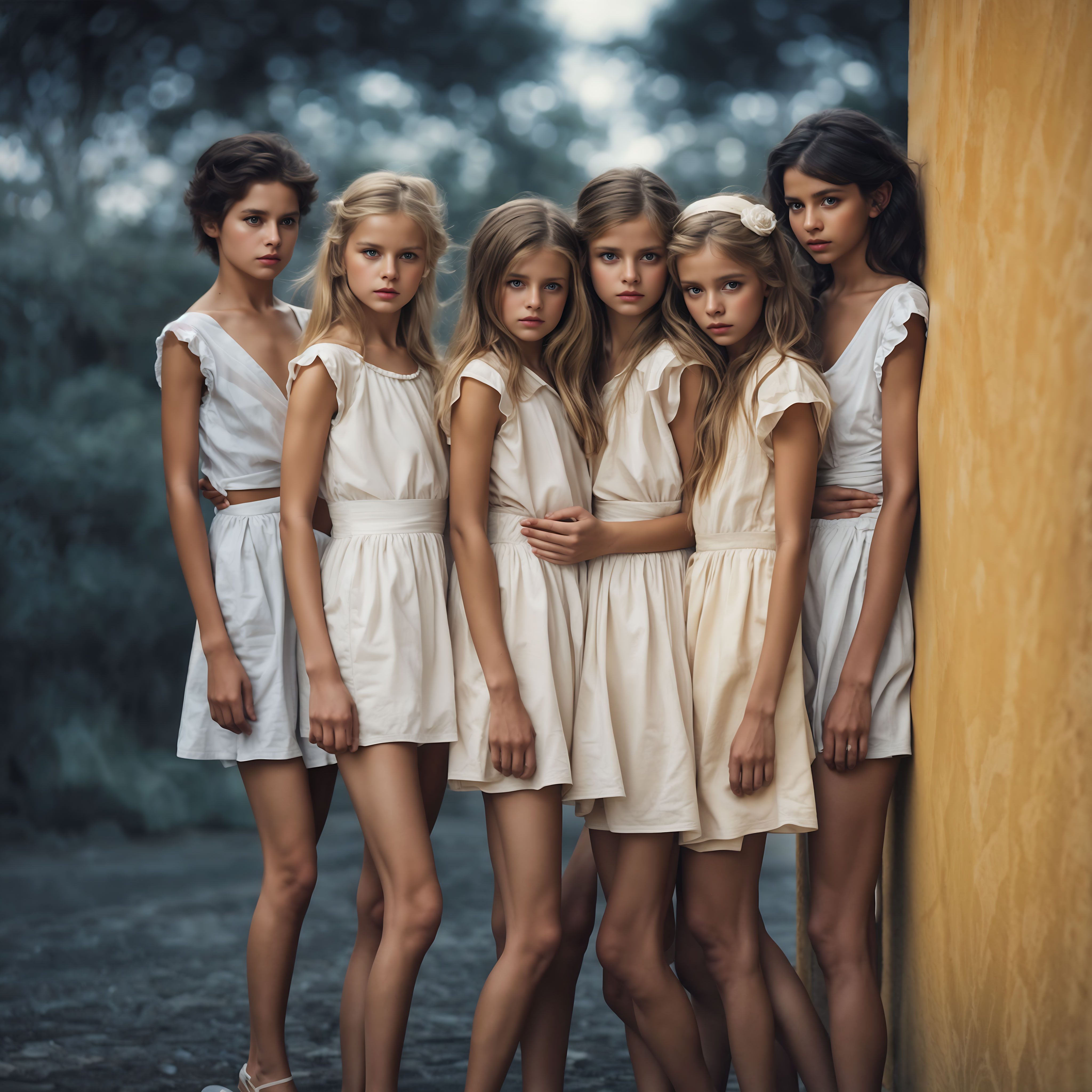 Prompt: David Hamilton-style hyperrealistic photograph, extreme detail in t...