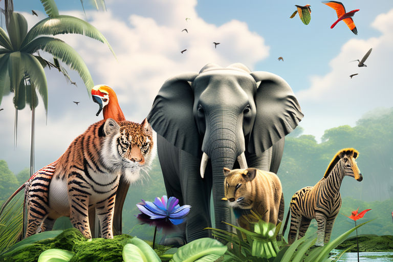 Create a prompt animal gathering in the jungle by umair sabir Playground