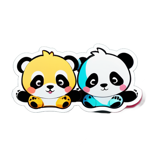Cute pandas