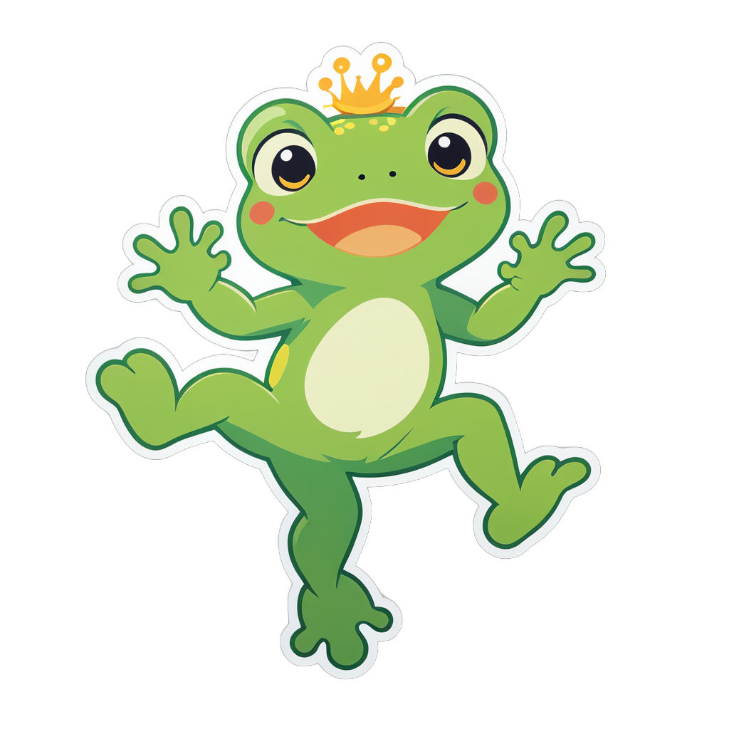 Dancing little frog