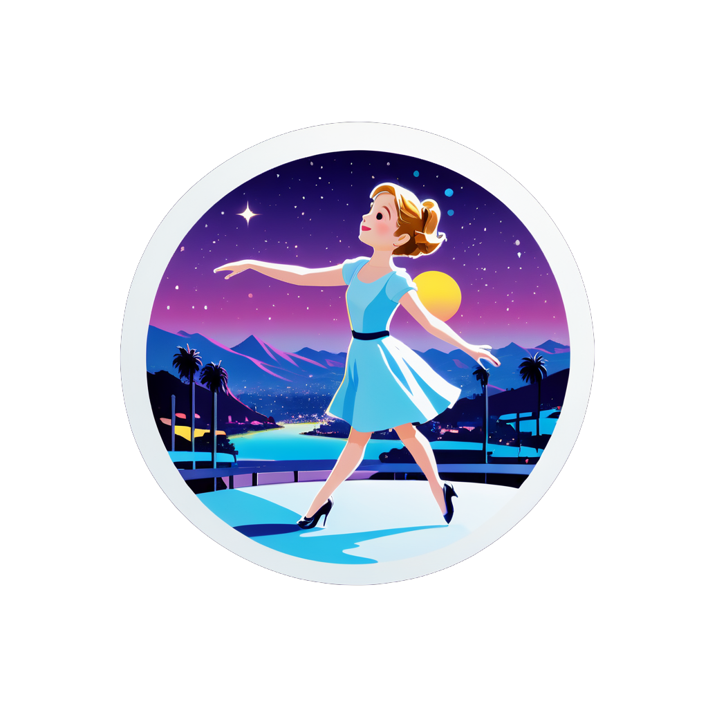 I made an ai sticker of la la land
