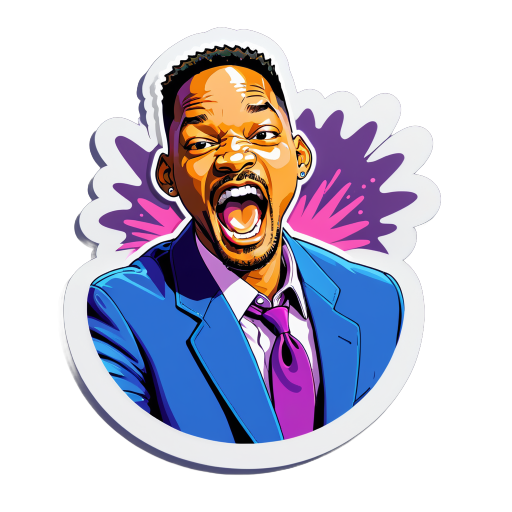 I made an AI sticker of will smith slapping