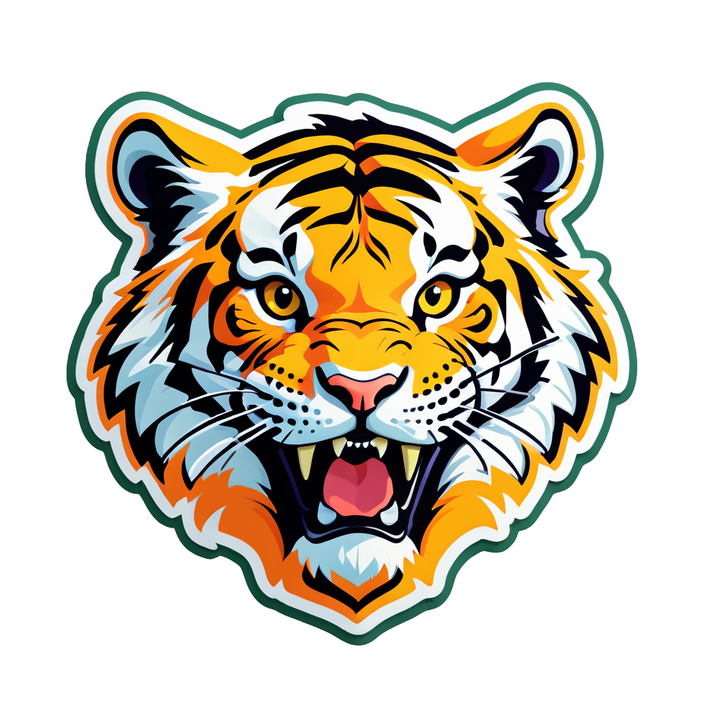 I made an AI sticker of tiger