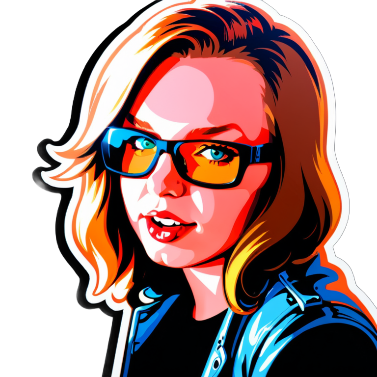 I made an AI sticker of rock singer