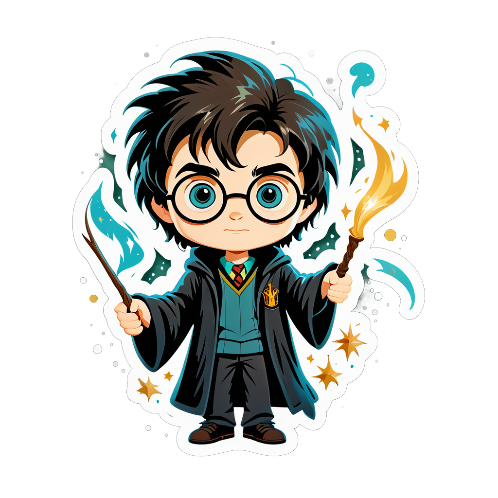 Harry Potter with wond