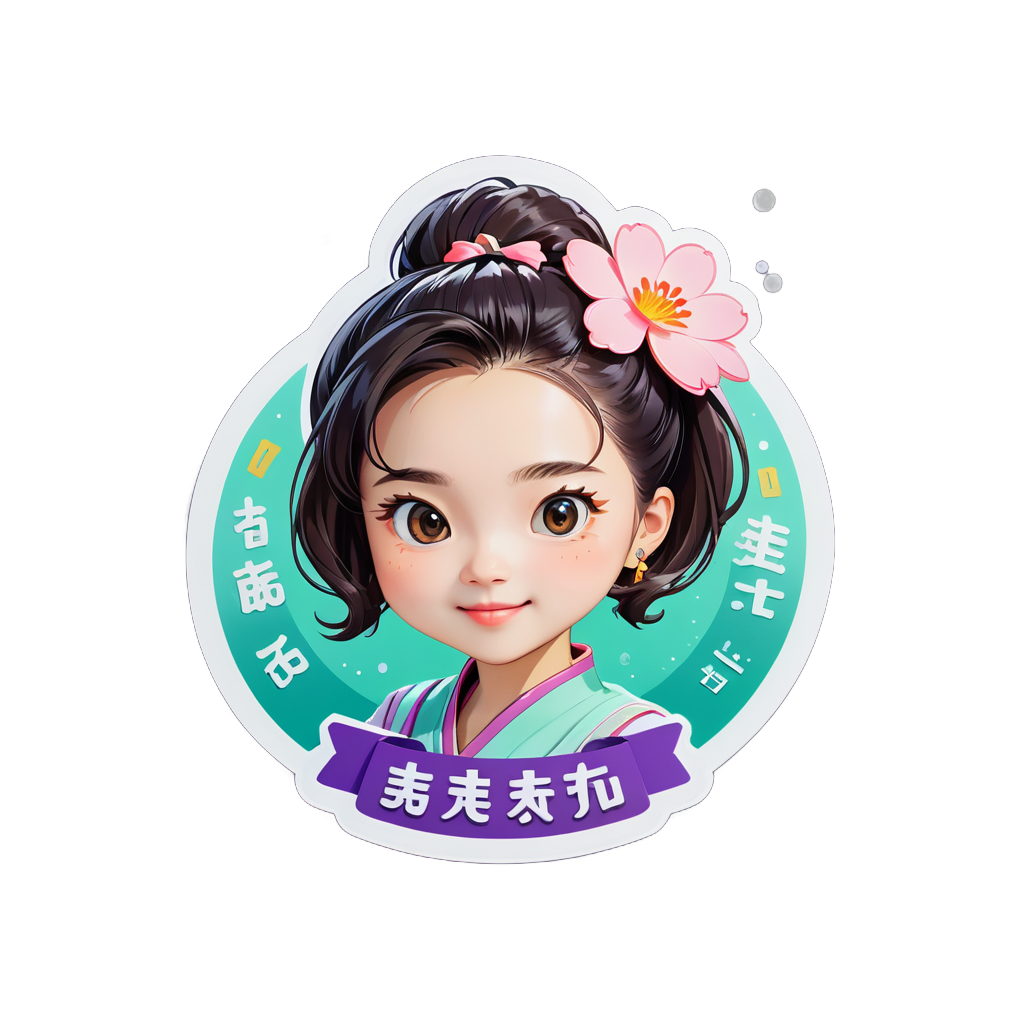 I Made An AI Sticker Of With The Words GeFei 