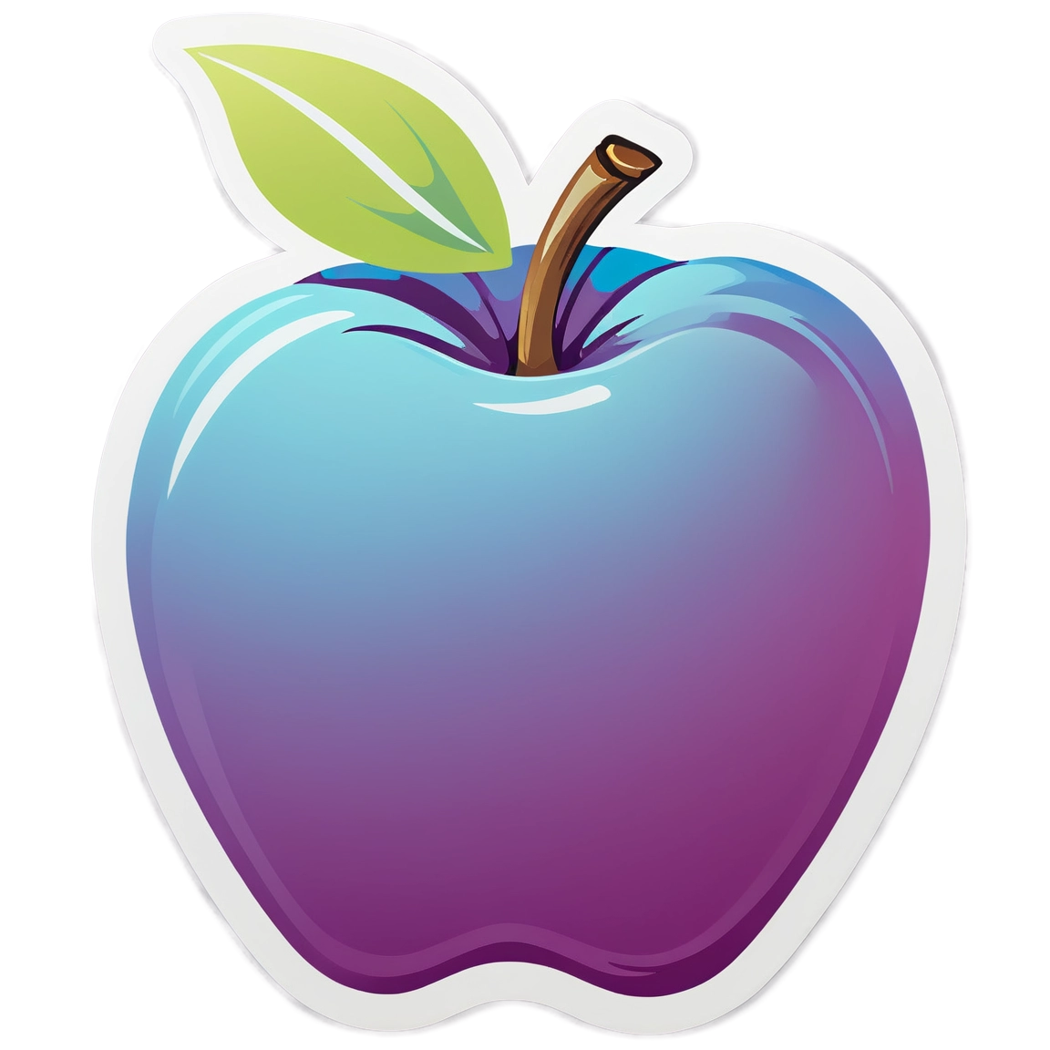 I made an ai sticker of an apple