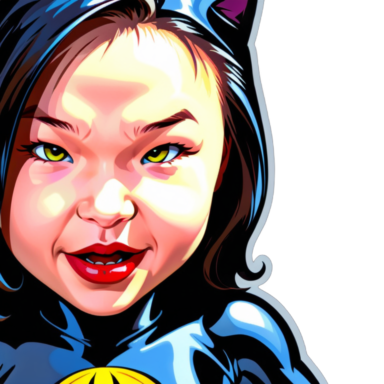 I made an AI sticker of cat woman