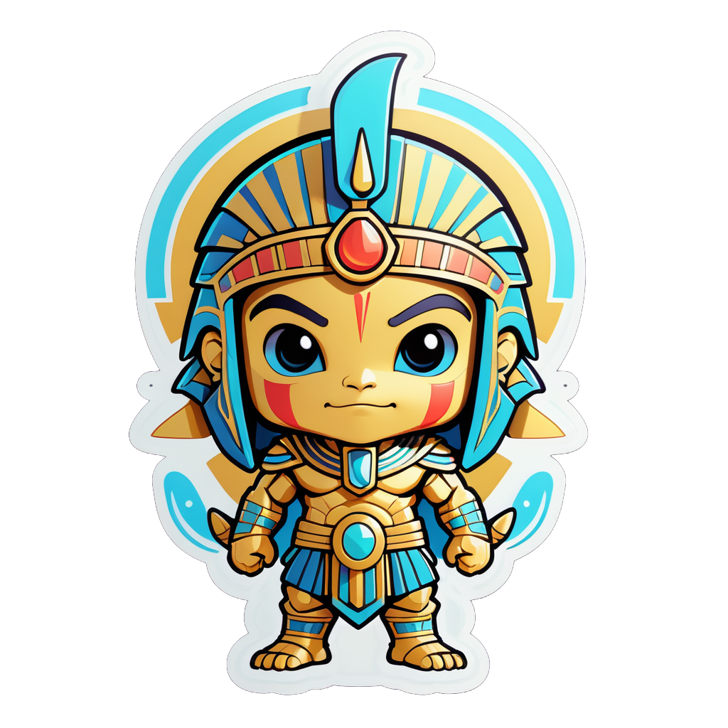 I Made An AI Sticker Of Chibi Egyptian God