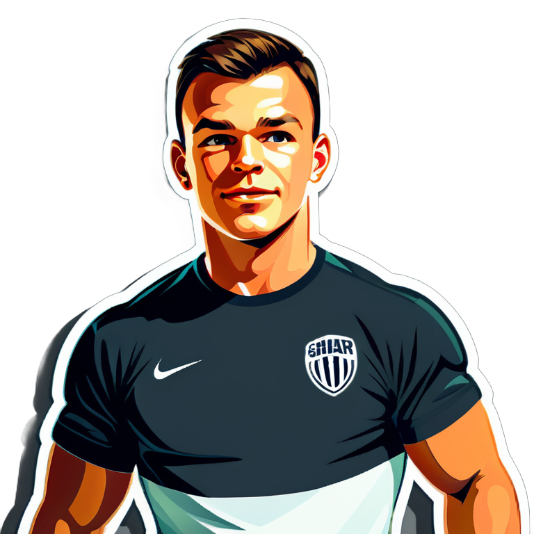 I made an AI sticker of спортсмен