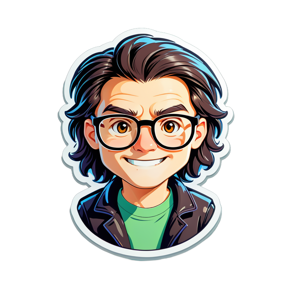 A programmer with glasses