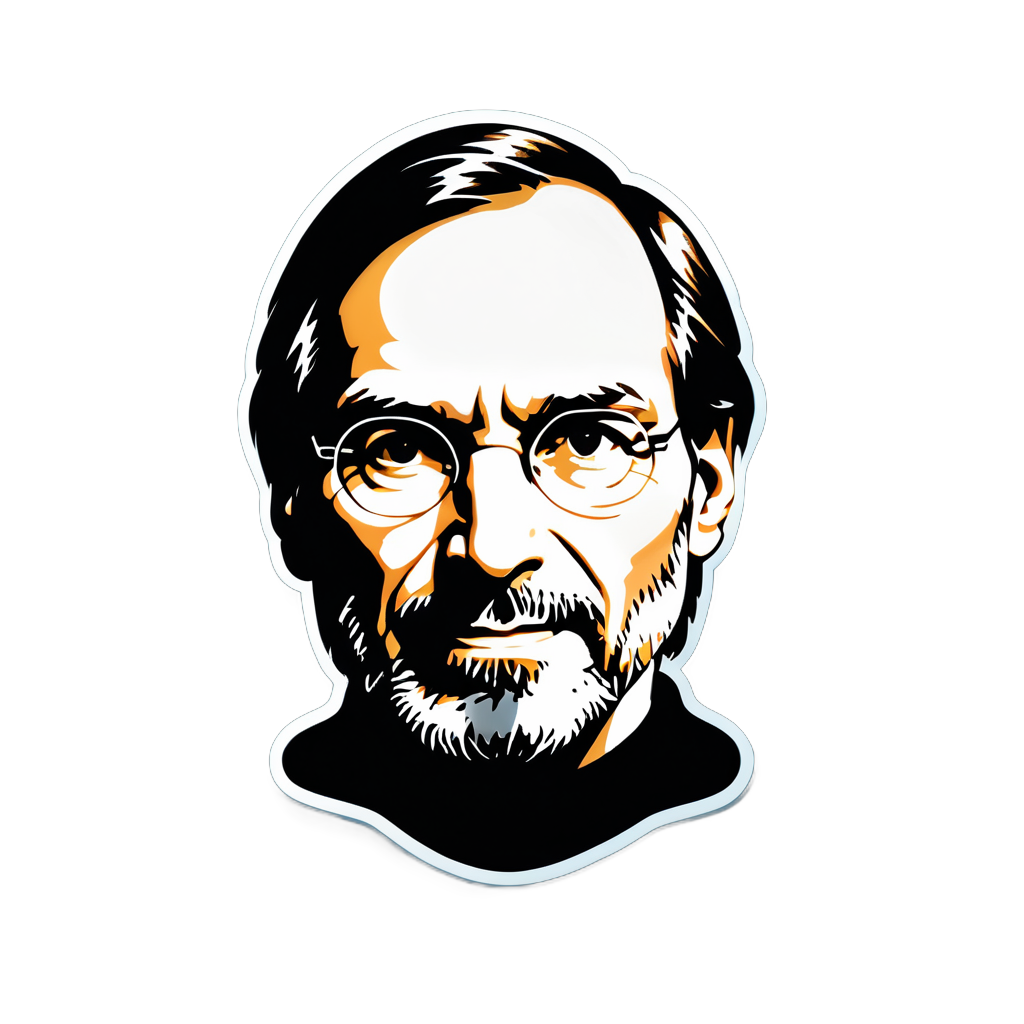 I Made An AI Sticker Of Steve Jobs In Heaven