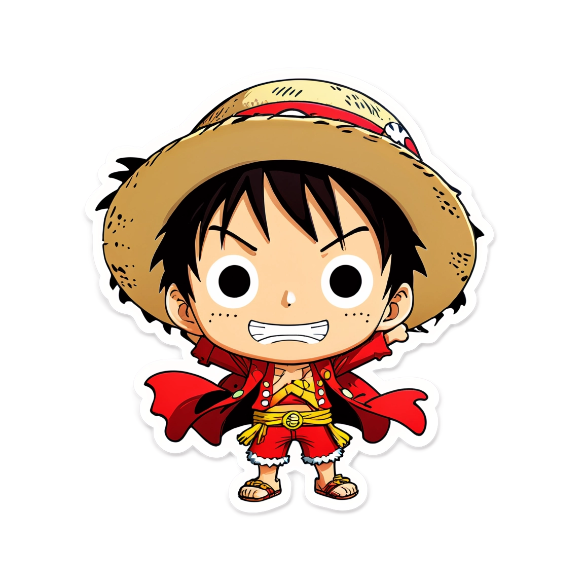 Luffy One Piece, chibi, cute