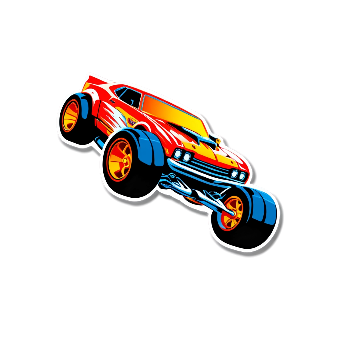 I made an AI sticker of hot wheels