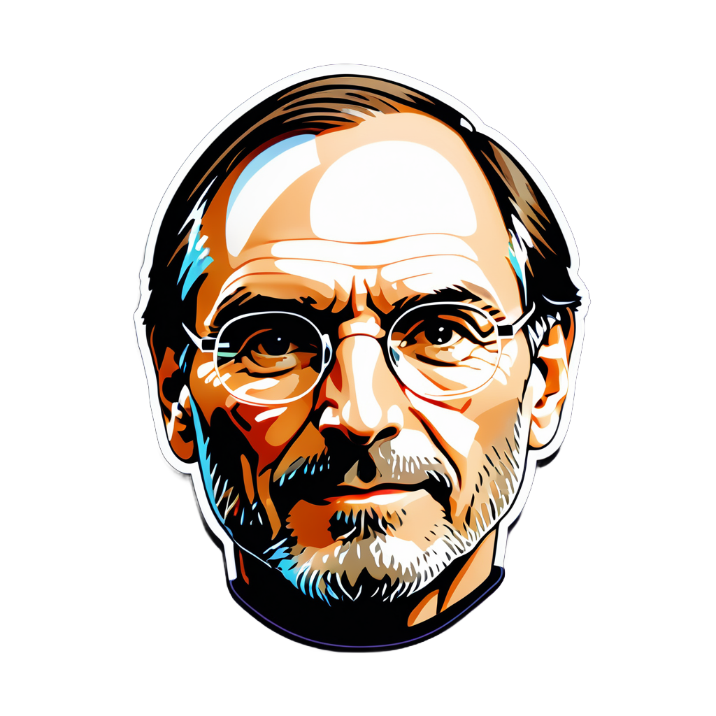 I Made An AI Sticker Of Steve Jobs Wearing Vision Pro