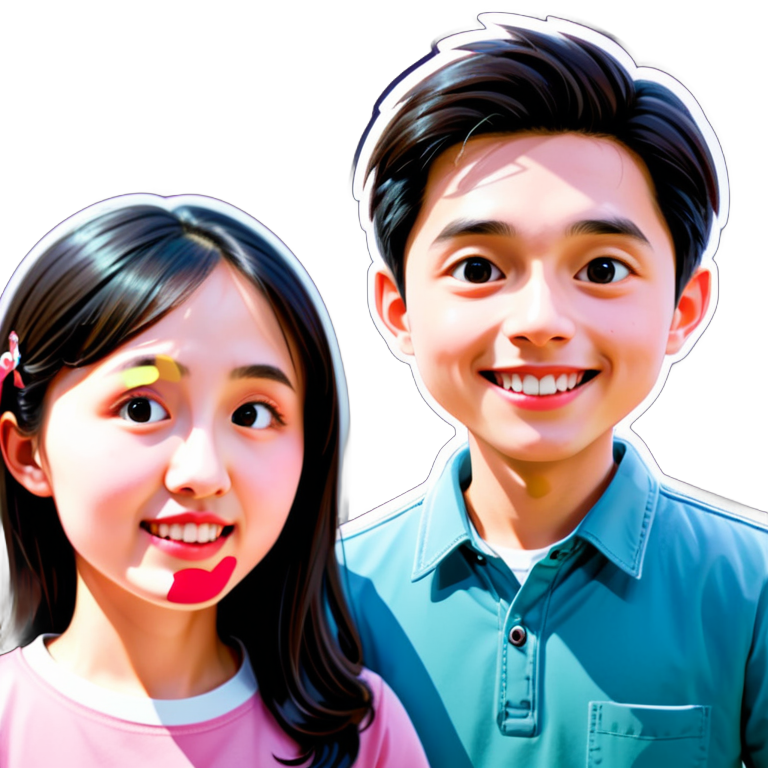 I made an ai sticker of generate boys and girls based on their