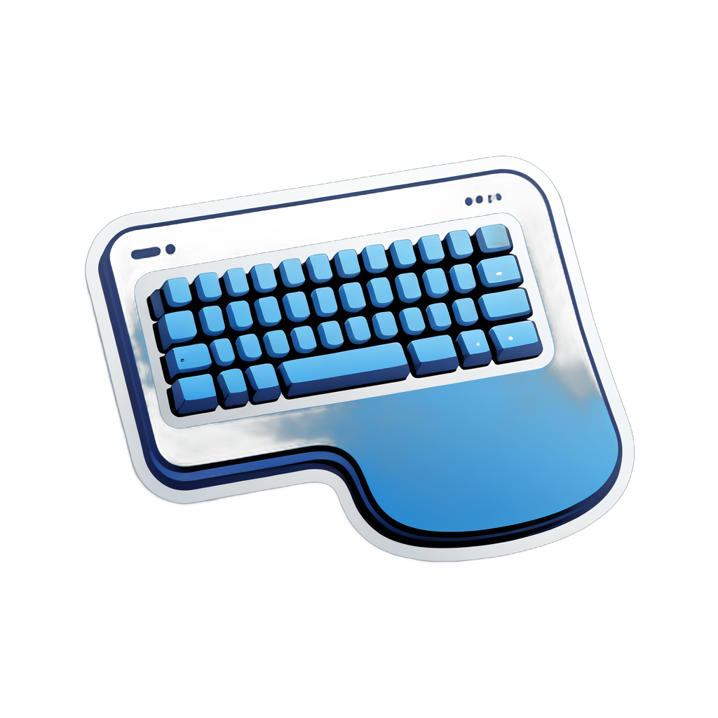 blue keyboard
