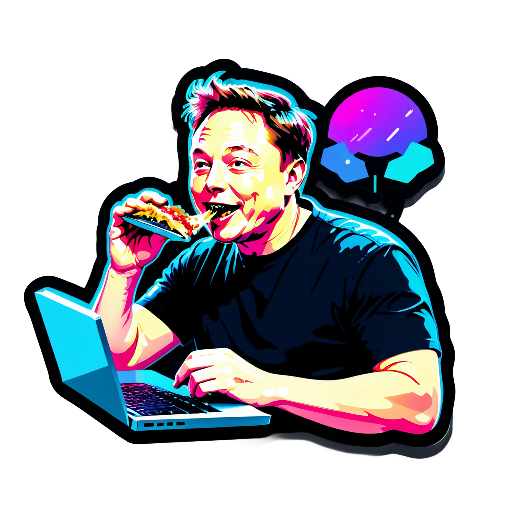 elon musk eating computer