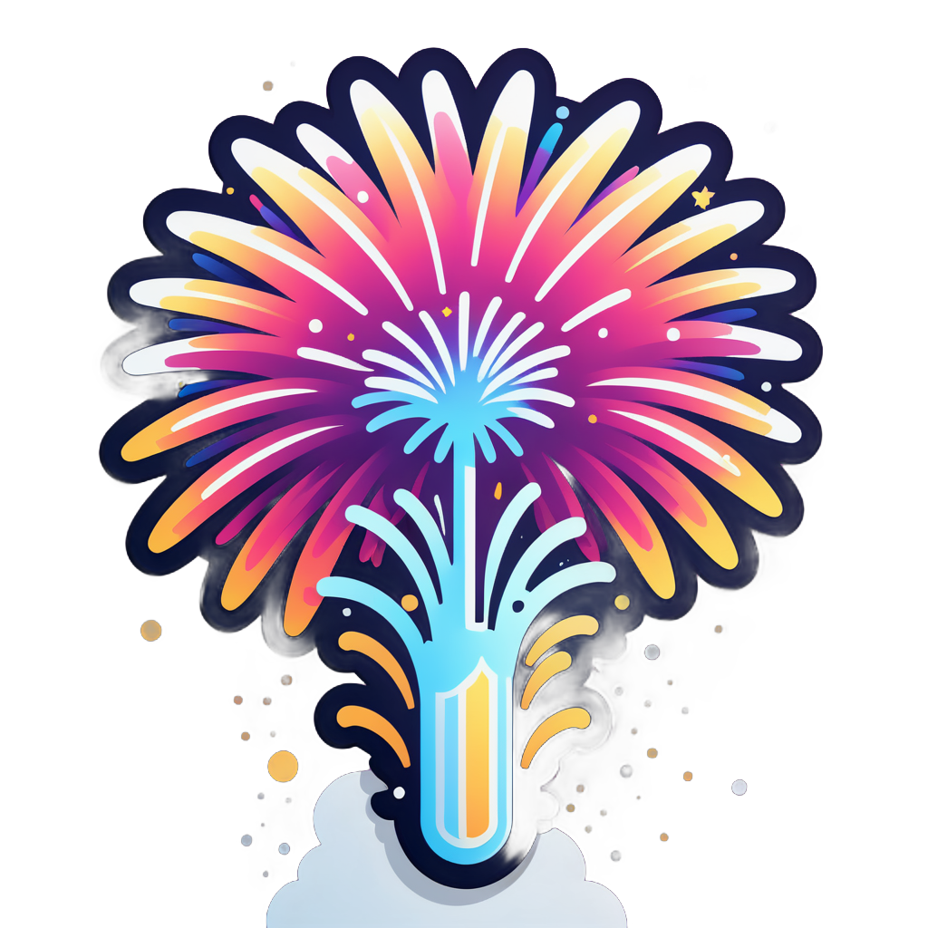 I made an ai sticker of fireworks