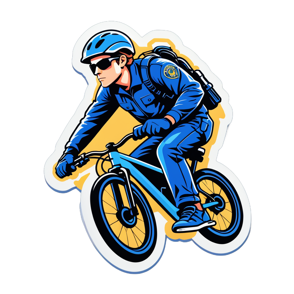 police detain bike thief