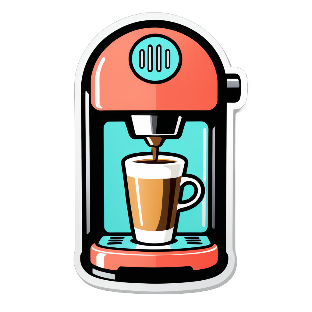 I Made An AI Sticker Of Coffee Machine