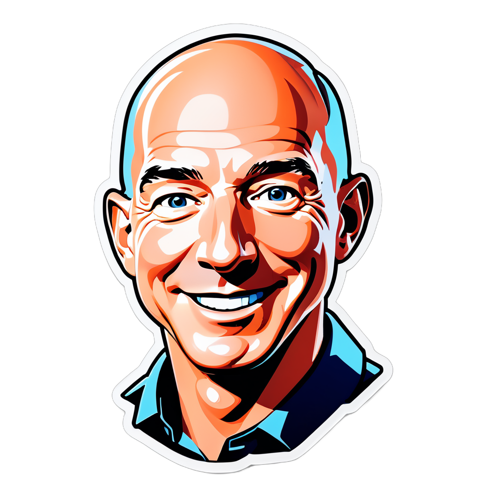 paperclip with face of jeff bezos 