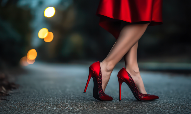What Color of Shoes to Wear With a Red Dress