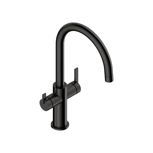 3-way kitchen mixer tap in 316L stainless steel