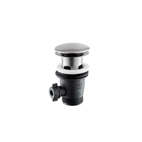 1"1/4 drain with push-button drain