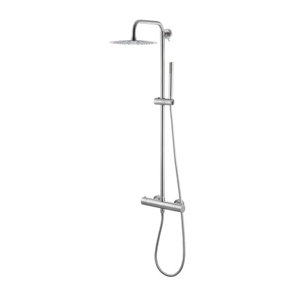 Stainless steel wall-mounted shower column
