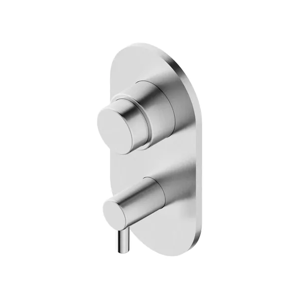 Concealed self-closing mixer valve in 304L stainless steel