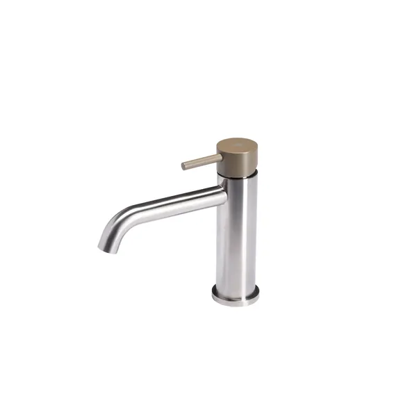 Washbasin mixer without waste with colored handle