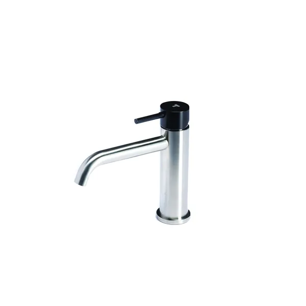 Washbasin mixer without waste with colored handle