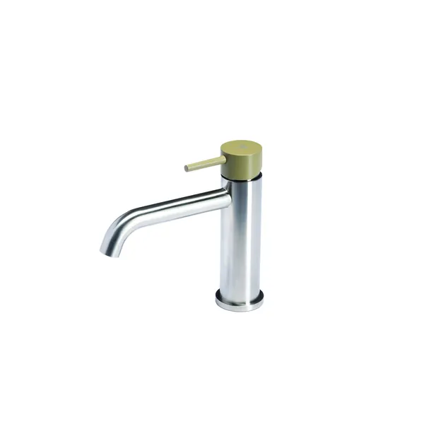 Washbasin mixer without waste with colored handle