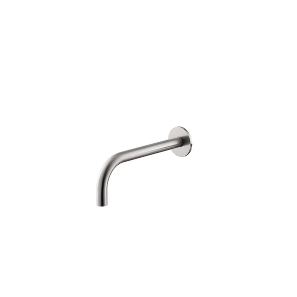 Wall spout for 150 mm washbasin in stainless steel