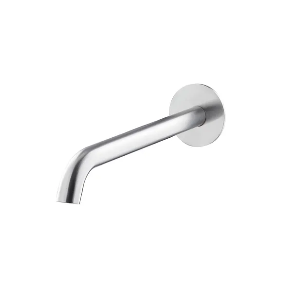 230 mm wall-mounted basin spout in stainless steel