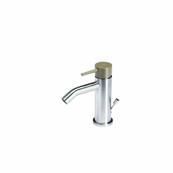 Bidet mixer tap with coloured handle